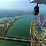 World's First Aerial 360° Video Over North Korea 2017