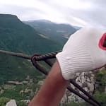 Intense Video of Two Russians on a Zipline