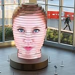 This LED Sculpture Projects Your Selfies