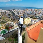 Watch This Guy Jump Between Rooftops in the Canary Islands on a Bike